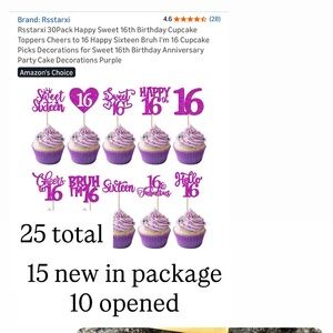 Purple Sweet Sixteen birthday decor